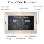 2-Person Far Infrared Home Sauna with Bluetooth