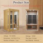 2-Person Far Infrared Home Sauna with Bluetooth