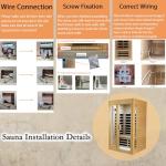 2-Person Far Infrared Home Sauna with Bluetooth