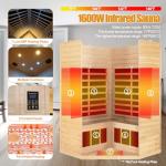Far Infrared 2-3 Person Wooden Sauna Room