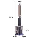 ALEKO Wood Burning Sauna Heater with Chimney Kit