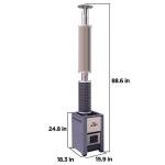 ALEKO Wood Burning Sauna Heater with Chimney Kit