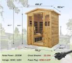 4-Person Low EMF Outdoor Far Infrared Sauna