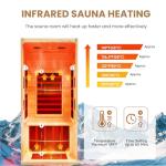 Heawarm 1-Person Infrared Sauna with LED Light