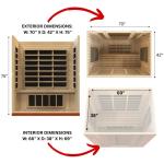 Maxxus Bergamo 4-Person Low EMF Infrared Sauna