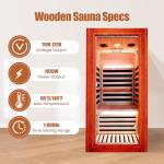 Home Infrared Sauna for One with Bluetooth Speaker