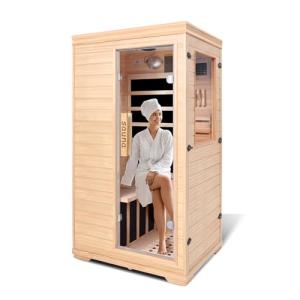 Compact 1-Person Far Infrared Sauna with Bluetooth