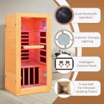 Heawarm 1-Person Infrared Sauna with LED Light