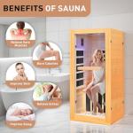 LAMAR Home Far Infrared Sauna with Light Therapy