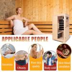 Compact 1-Person Far Infrared Sauna with Bluetooth