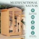 2-Person Outdoor Infrared Sauna with Bluetooth Speaker