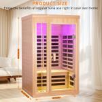 KOOZONEGM 1-2 Person Infrared Home Sauna