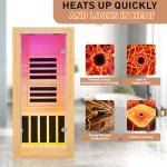 LAMAR Home Far Infrared Sauna with Light Therapy