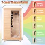 Compact 1-Person Far Infrared Sauna with Bluetooth