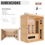 Meissalivve 2-3 Person Infrared Home Sauna Room