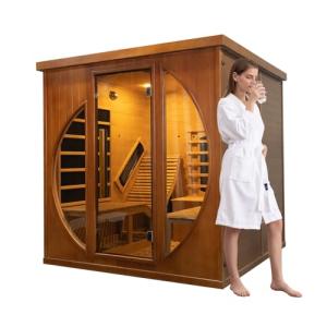 ZONEMEL Luxury 2-Person Infrared Cedar Sauna Room