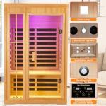 KOOZONEGM 1-2 Person Infrared Home Sauna