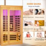 KOOZONEGM 1-2 Person Infrared Home Sauna