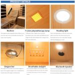 ZONEMEL Luxury 2-Person Infrared Cedar Sauna Room