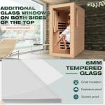 1 Person Home Infrared Sauna with Adjustable Chair