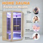 Infrared Corner Sauna for 2-3 People, Bluetooth Speaker