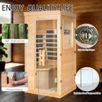 Far Infrared Indoor Sauna with Bluetooth & Chromotherapy