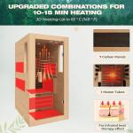 1 Person Home Infrared Sauna with Adjustable Chair