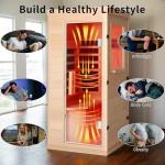 Far Infrared Indoor Sauna with Bluetooth & Chromotherapy