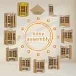 Infrared Corner Sauna for 2-3 People, Bluetooth Speaker