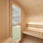 2-Person Outdoor Barrel Sauna with Harvia Heater