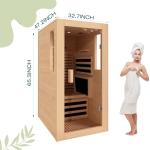 1 Person Home Infrared Sauna with Adjustable Chair