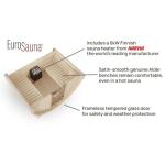 2-Person Outdoor Barrel Sauna with Harvia Heater