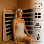Far Infrared Indoor Sauna with Bluetooth & Chromotherapy