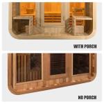 Customizable Outdoor Steam Sauna for 4-10 People