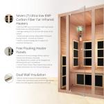 JNH Lifestyles 2-Person Cedar Infrared Sauna