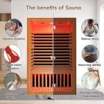 Lamar 2-Person Far Infrared Sauna with Bluetooth