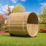 Woodbridge 4-Person Outdoor Barrel Sauna with Heater