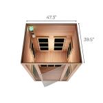JNH Lifestyles 2-Person Cedar Infrared Sauna