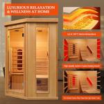 Luxurious 1-2 Person Far Infrared Sauna
