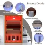 Lamar 2-Person Far Infrared Sauna with Bluetooth