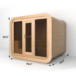 Customizable Outdoor Steam Sauna for 4-10 People