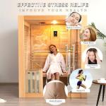Smartmak 3-Person Indoor Steam Sauna with Bluetooth