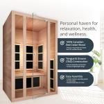 JNH Lifestyles 2-Person Cedar Infrared Sauna