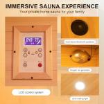 Luxurious 1-2 Person Far Infrared Sauna
