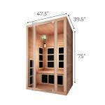 JNH Lifestyles 2-Person Cedar Infrared Sauna