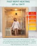 Smartmak 3-Person Indoor Steam Sauna with Bluetooth