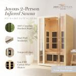 JNH Lifestyles Joyous 2-Person Infrared Sauna