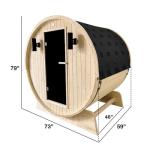 ALEKO Barrel Sauna for 3-4 People