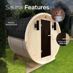 ALEKO Barrel Sauna for 3-4 People