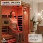 2-Person Infrared Indoor Sauna with Bluetooth Speakers